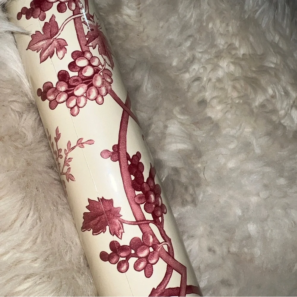 Vintage NOS Seabrook Fine Wallpaper Floral Pattern Double Roll SA295 Burgundy